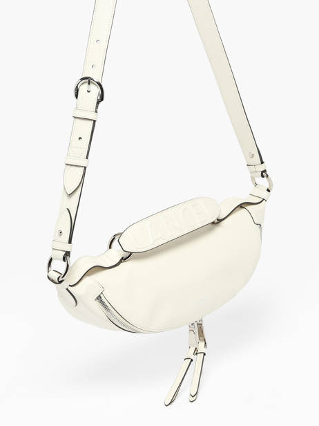 Small Leather Origami Crossbody Bag Lancel Beige origami A12527 other view 2