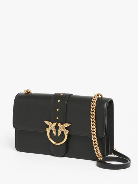 Sac BandouliÃ¨re Love Bag Icon Pinko Noir love bag icon AF1 vue secondaire 1