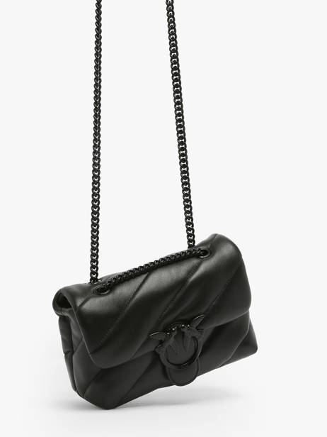 Shoulder Bag Love Bag Puff Leather Pinko Black love bag puff A1JO other view 2