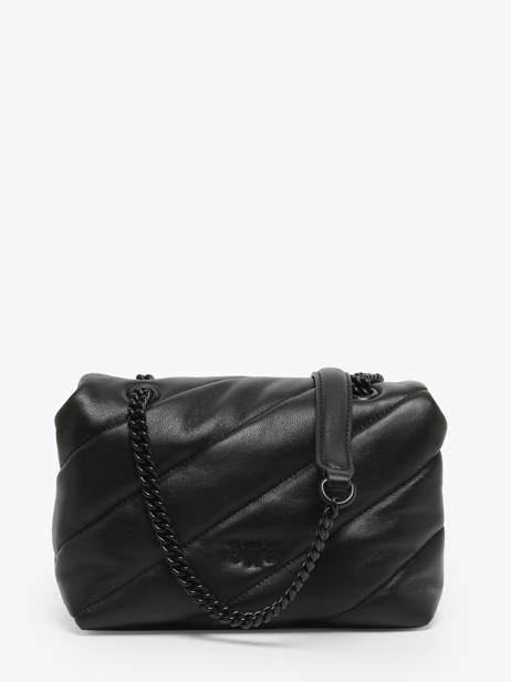 Shoulder Bag Love Bag Puff Leather Pinko Black love bag puff A1JO other view 4