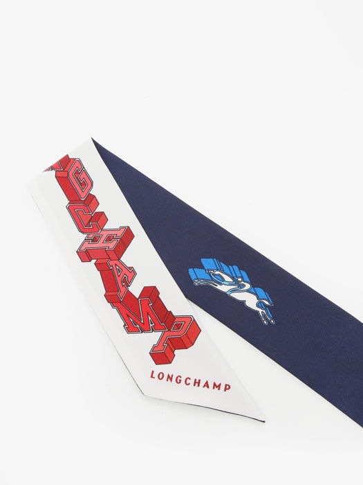 Longchamp Soie unie Scarves Blue