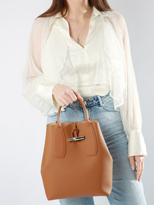 Longchamp Roseau Handbag Brown