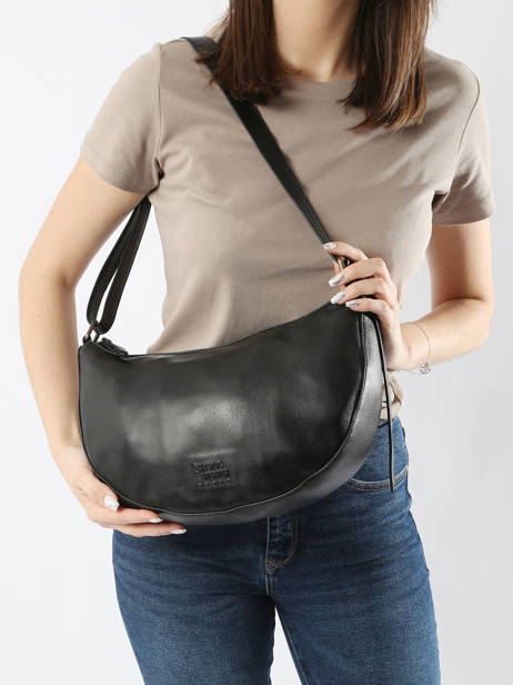Crossbody Bag Cow Leather Basilic pepper Black cow BCOW71 other view 1