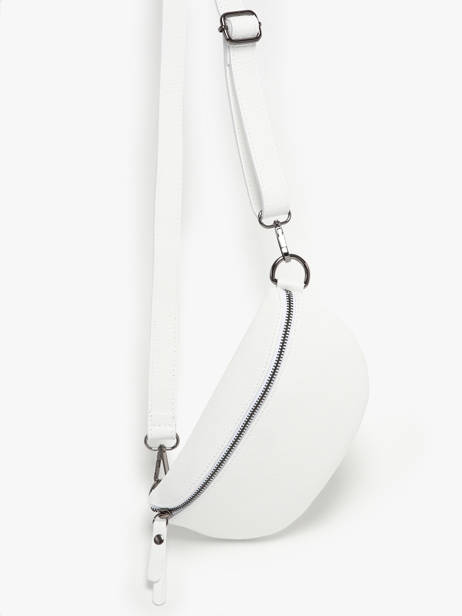 Leather Caviar Belt Bag Milano White caviar CA19091B other view 2