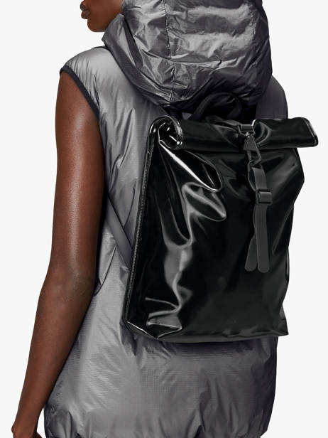 1 Compartment Backpack Rains Black city 13330 other view 1
