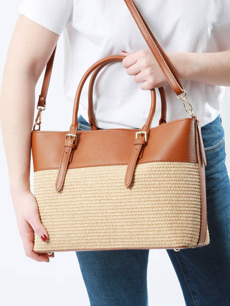 Satchel Capri Milano Brown capri CP23111 other view 1
