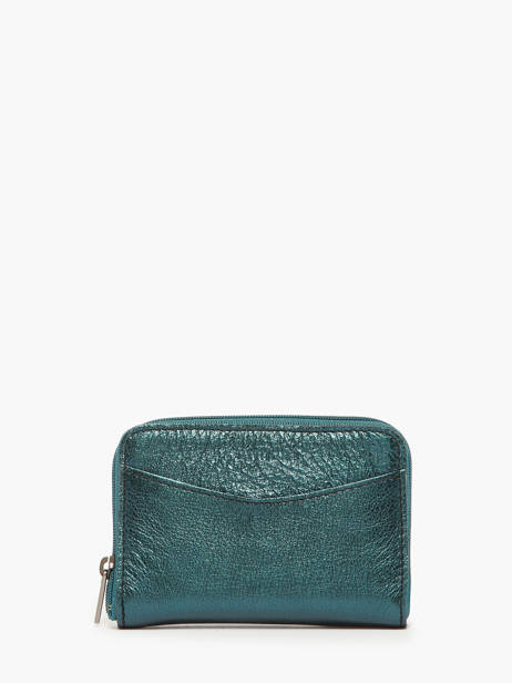 Coin Purse Leather Etincelle Irisée Etrier Blue etincelle irisee EETI900