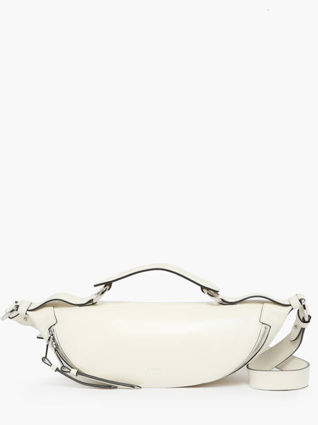 Small Leather Origami Crossbody Bag Lancel Beige origami A12527