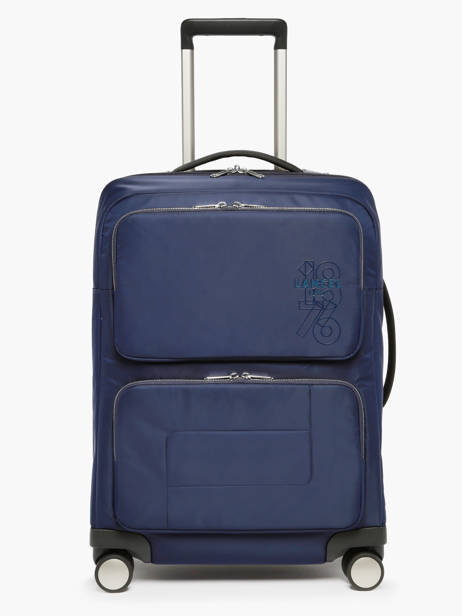 Valise Cabine Leo Nylon RecyclÃ© Lancel Bleu leo A12484