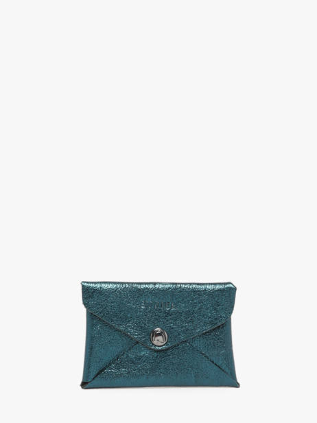 Card Holder Etincelle Irisée Leather Etrier Green etincelle irisee EETI5003
