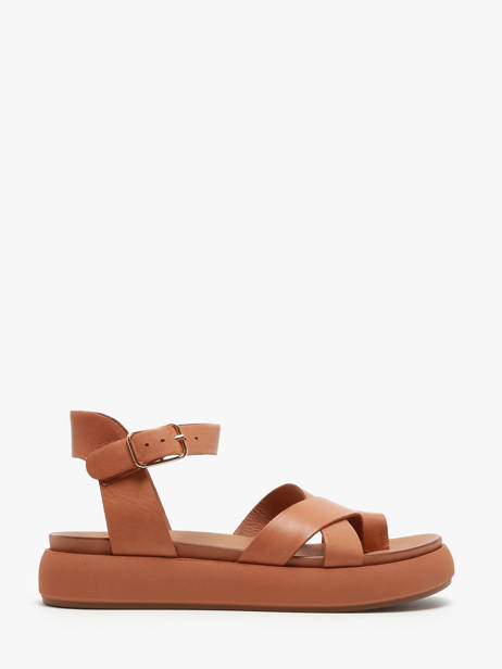 Sandals In Leather Inuovo Green women A96002