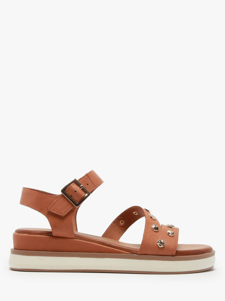 Sandals In Leather Inuovo Green women 113094