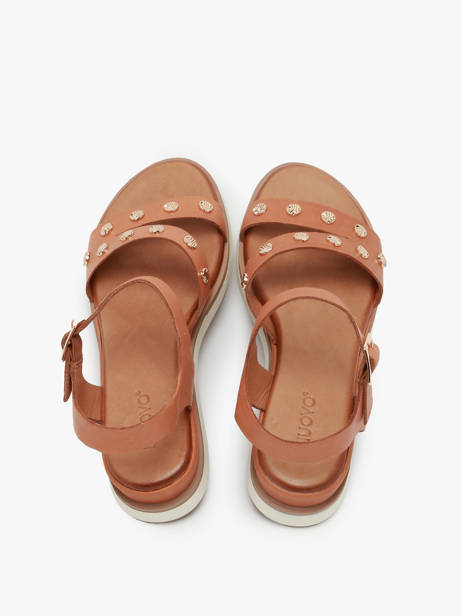 Sandals In Leather Inuovo Green women 113094 other view 3