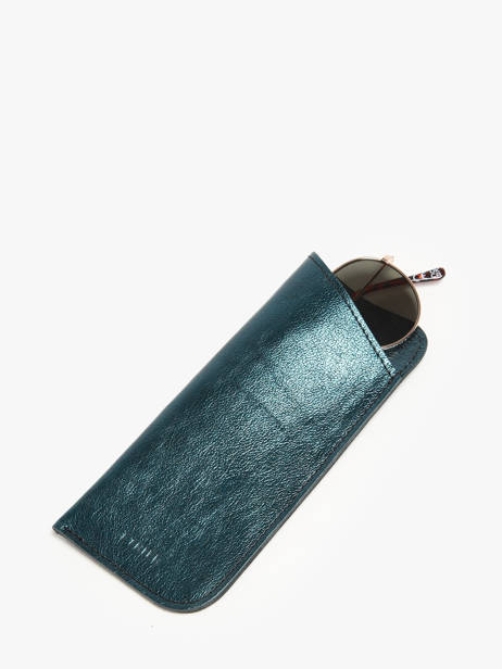 Sunglass Case Etincelle Irisée Leather Etrier Green etincelle irisee EETI5001 other view 1