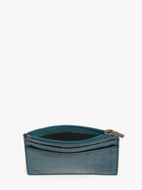 Card Holder Etincelle Irisée Leather Etrier Green etincelle irisee EETI5004 other view 1