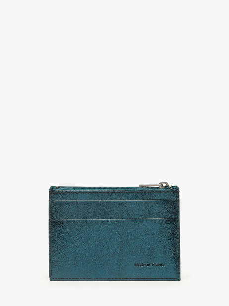 Card Holder Etincelle Irisée Leather Etrier Green etincelle irisee EETI5004 other view 2