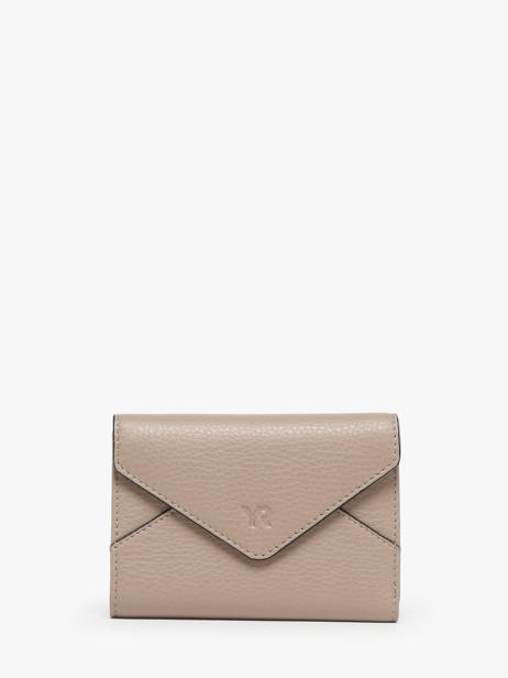 Wallet Leather Yves renard Beige enveloppe 29223