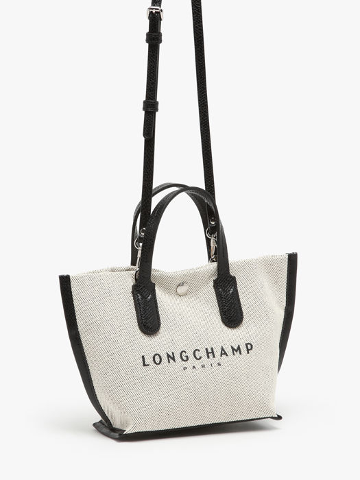 Longchamp Essential toile Sacs portÃ© main Beige