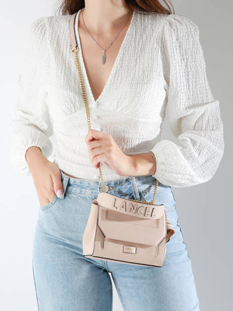 Top Handle S Ninon Leather Lancel Pink ninon A09221 other view 1
