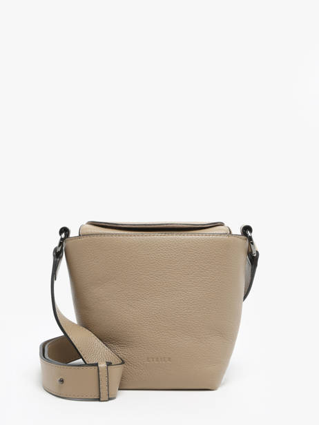 Shoulder Bag Manege Leather Etrier Beige manege EMAN078S