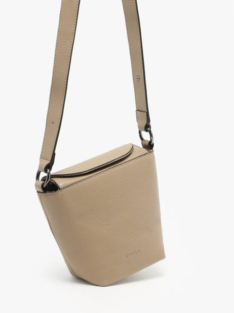 Shoulder Bag Manege Leather Etrier Beige manege EMAN078S other view 2