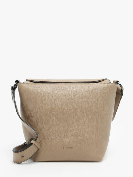 Shoulder Bag Manege Leather Etrier Beige manege EMAN078M