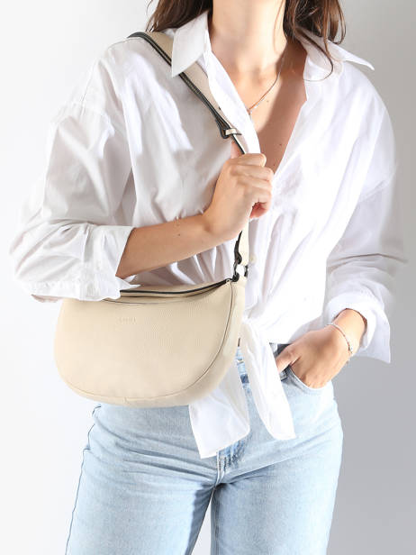 Crossbody Bag Manege Leather Etrier Beige manege EMAN077M other view 1