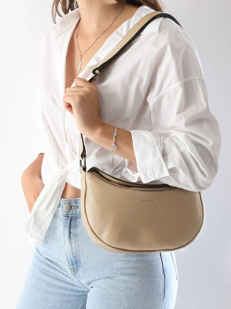 Crossbody Bag Manege Leather Etrier Beige manege EMAN077M other view 1
