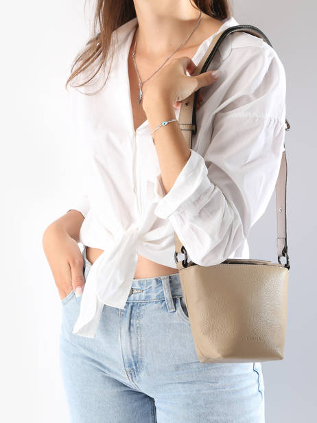 Shoulder Bag Manege Leather Etrier Beige manege EMAN078S other view 1
