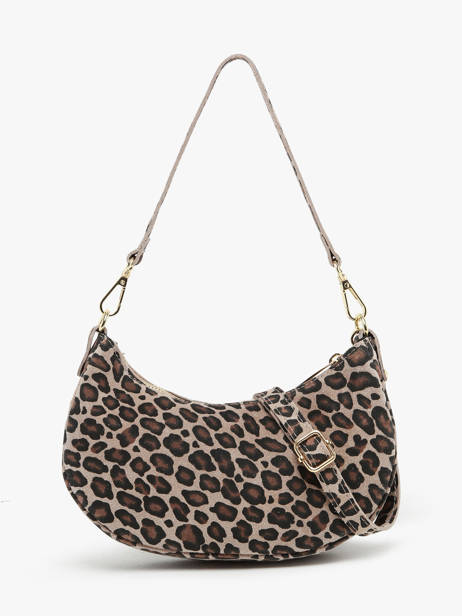 Shoulder Bag Velvet Leopardo Leather Milano Multicolor velvet leopardo VL24061 other view 4