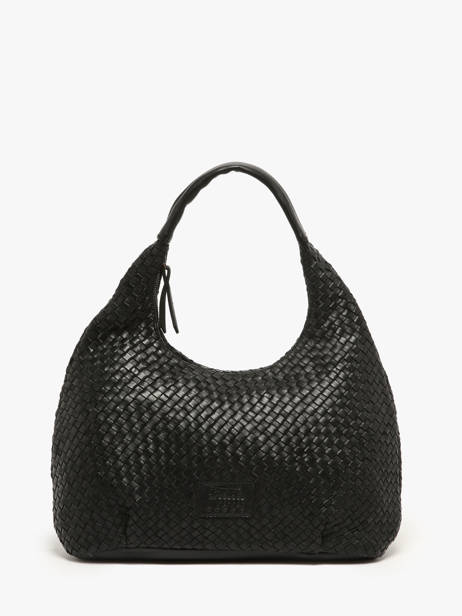 Shoulder Bag Parma Leather Basilic pepper Black parma BPAR02