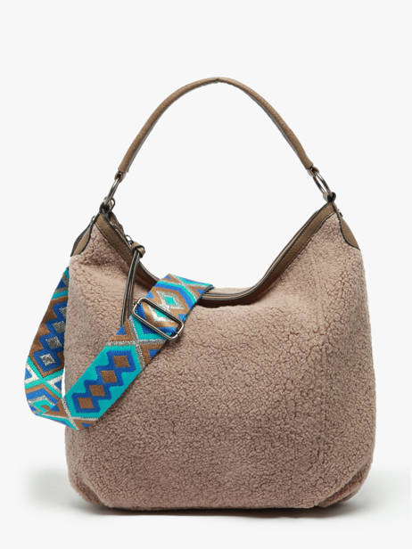 Shoulder Bag Miniprix Beige fur 3923