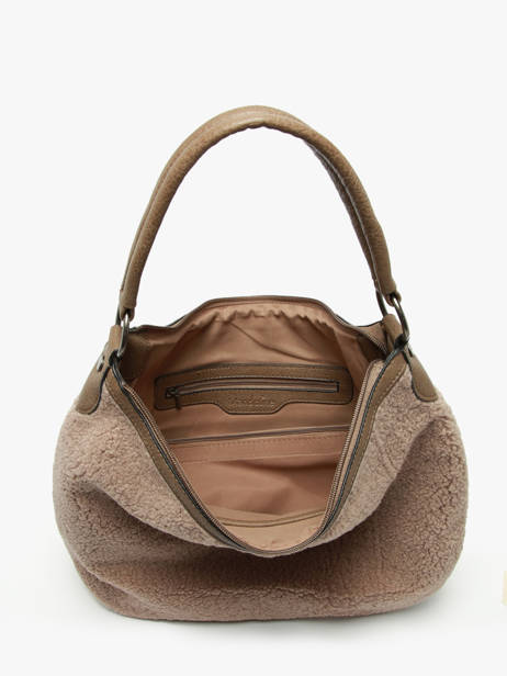 Shoulder Bag Miniprix Beige fur 3923 other view 2