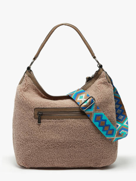 Shoulder Bag Miniprix Beige fur 3923 other view 3