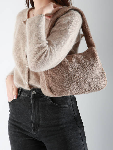 Sac Bandoulière Fur Miniprix Beige fur 3927 vue secondaire 1