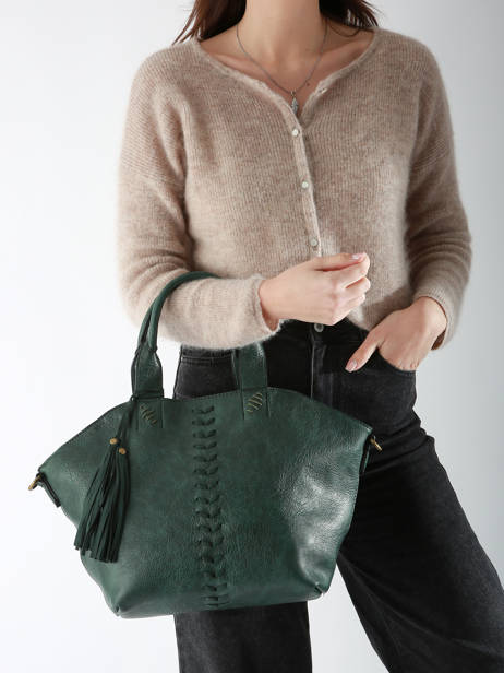 Satchel Winter Pompon Miniprix Beige winter pompon 6061 other view 1