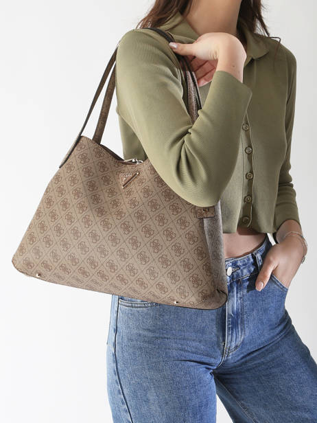 Sac PortÃ© Ã©paule Nolana Guess Marron nolana SG950722 vue secondaire 1