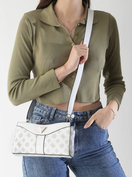Shoulder Bag Izzy Polyurethane Guess White izzy PG952112 other view 1