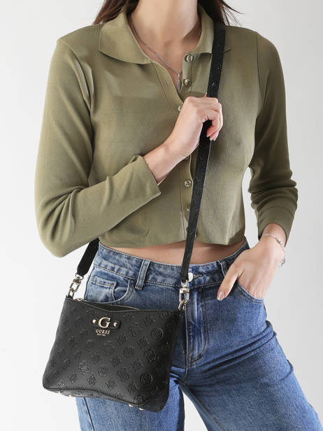 Shoulder Bag Gerty Polyurethane Guess Black gerty PD952912 other view 1