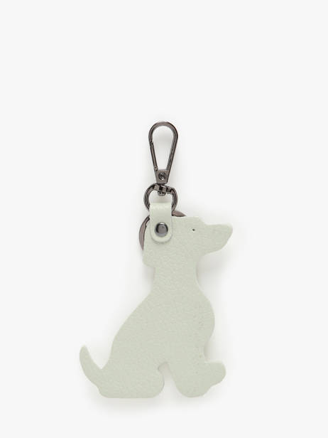 Leather Dog Keychain Milano Green caviar CA24124