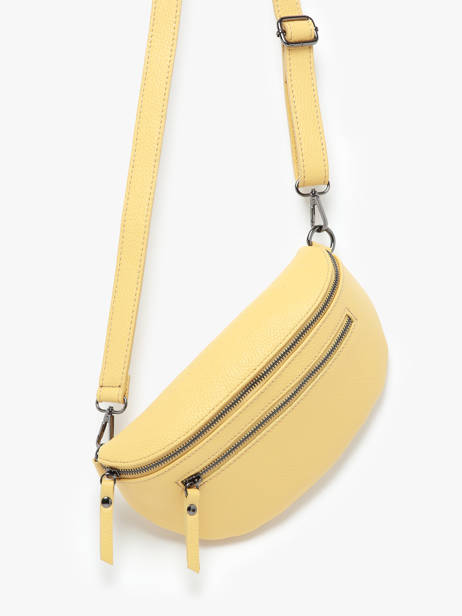 Leather Caviar Belt Bag Milano Yellow caviar CA23111 other view 2