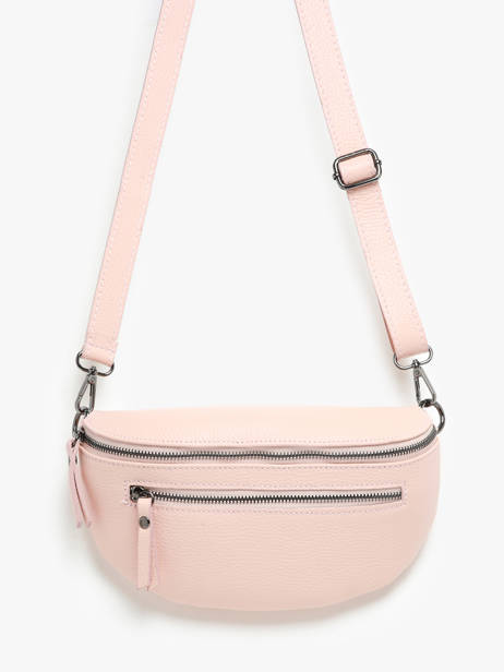 Leather Caviar Belt Bag Milano Pink caviar CA23111 other view 2