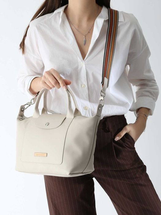 Longchamp Le pliage du jardinier Handbag Beige