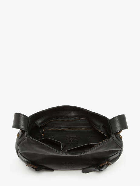 Shoulder Bag Strappy Leather Basilic pepper Black strappy BSTR02 other view 3