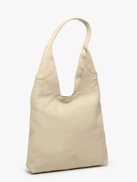 Shoulder Bag Cow Leather Basilic pepper Beige cow BCOW2M other view 2