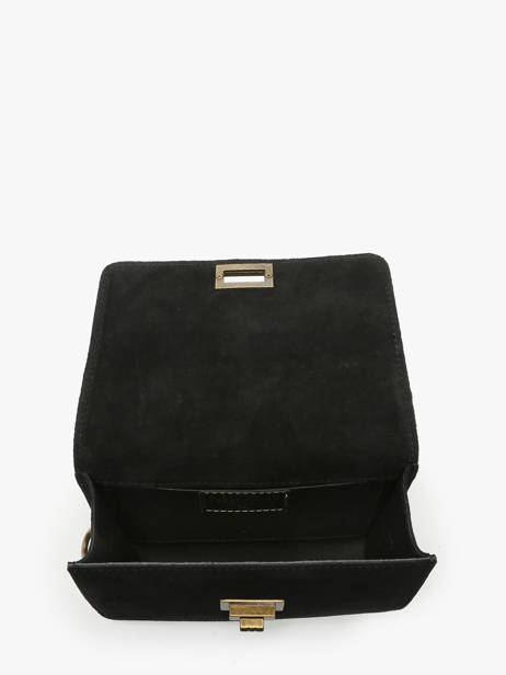 Shoulder Bag Velvet Leather Milano Black velvet VE24115 other view 3