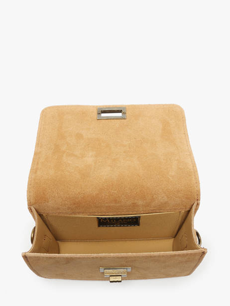 Sac BandouliÃ¨re Velvet Cuir Milano Marron velvet VE24115 vue secondaire 3