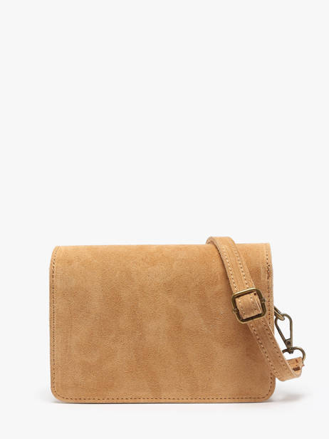 Sac BandouliÃ¨re Velvet Cuir Milano Marron velvet VE24115 vue secondaire 4