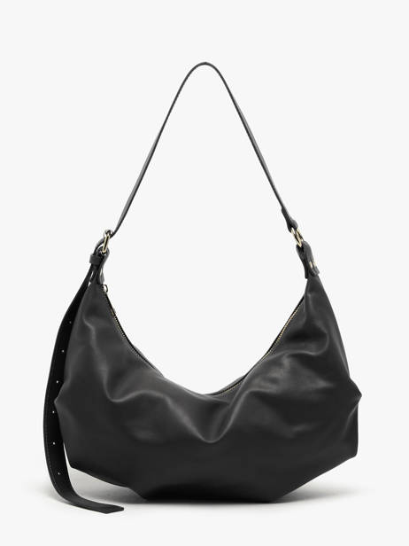 Shoulder Bag Sauvage Leather Milano Black sauvage SA24111