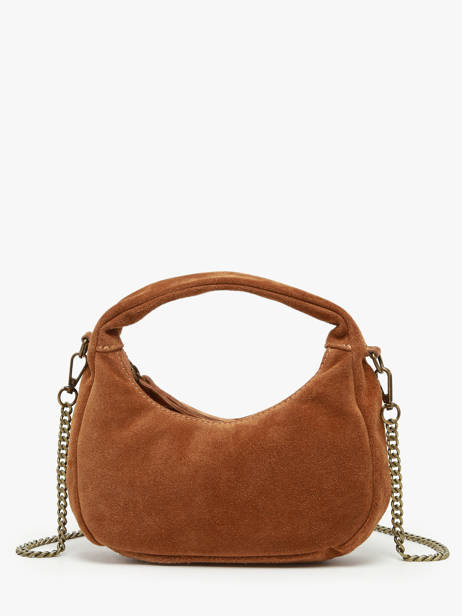 Crossbody Bag Velvet Leather Milano Brown velvet VE24113